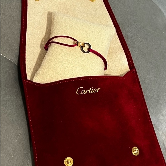 Cartier Love Bracelet 18k Rose Gold & Diamonds Adjustable Cord Bracelet - Picture 11 of 14